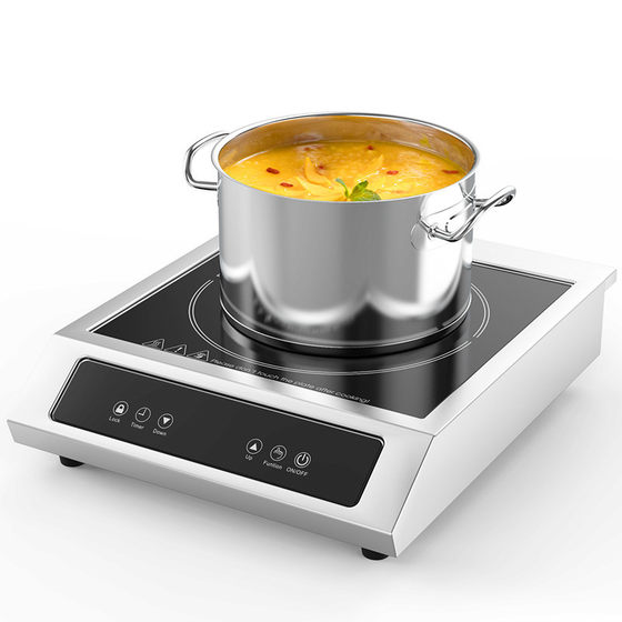 Commercial induction cooker plane 3500W stir-fry high-power restaurant dining table induction cooker 110V/18000W English