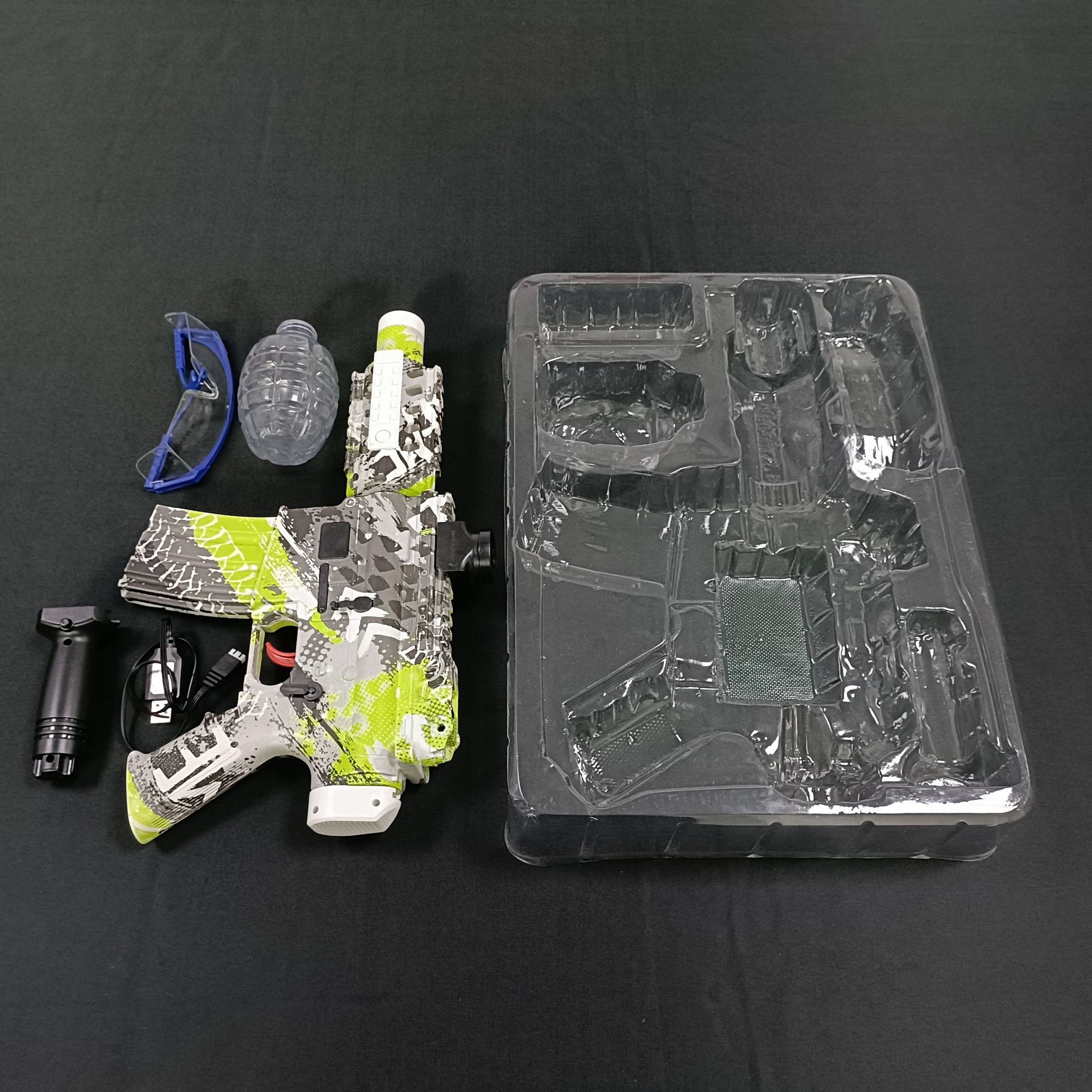Caja de plástico de embalaje de pistolas de juguete personalizadas fabricantes de cajas de plástico de Shenzhen mascotas transparentes bandejas de plástico de PVC
