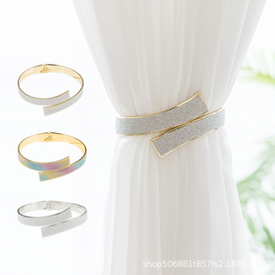 2023 New Curtain Tiebacks Light Luxury Irregular Spring Curtain Buckles No-Punch Alloy Curtain Decorations Wholesale E2
