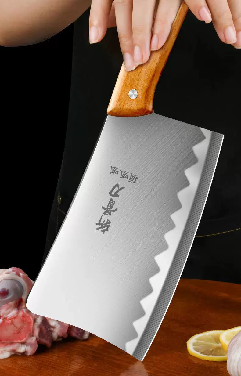 剁骨刀跑江湖斩骨刀手工锻打砍骨刀剁鸡骨鸭骨家用厨房多用砍骨刀