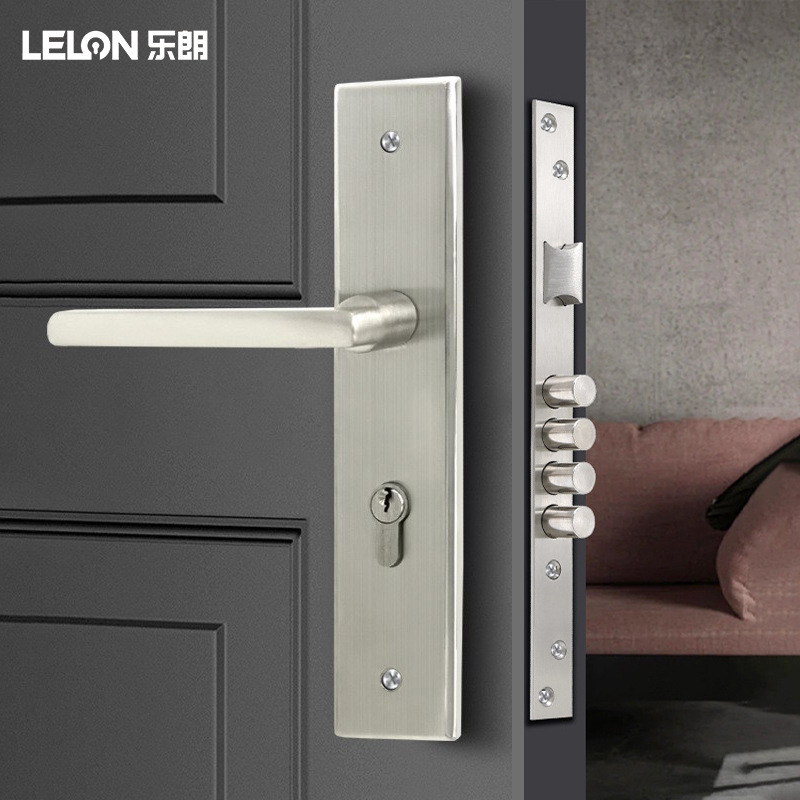 Cerradura de puerta de acero inoxidable 304 cerradura de puerta de hotel cerradura de puerta cerradura de panel mecánico universal