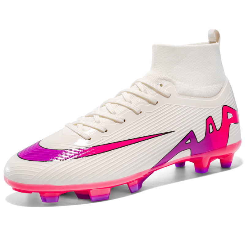 2025 nuevos zapatos de fútbol de clavos cortos de alto alcance para hombres y mujeres transfronterizos zapatos de entrenamiento deportivo juvenil de moda antideslizante