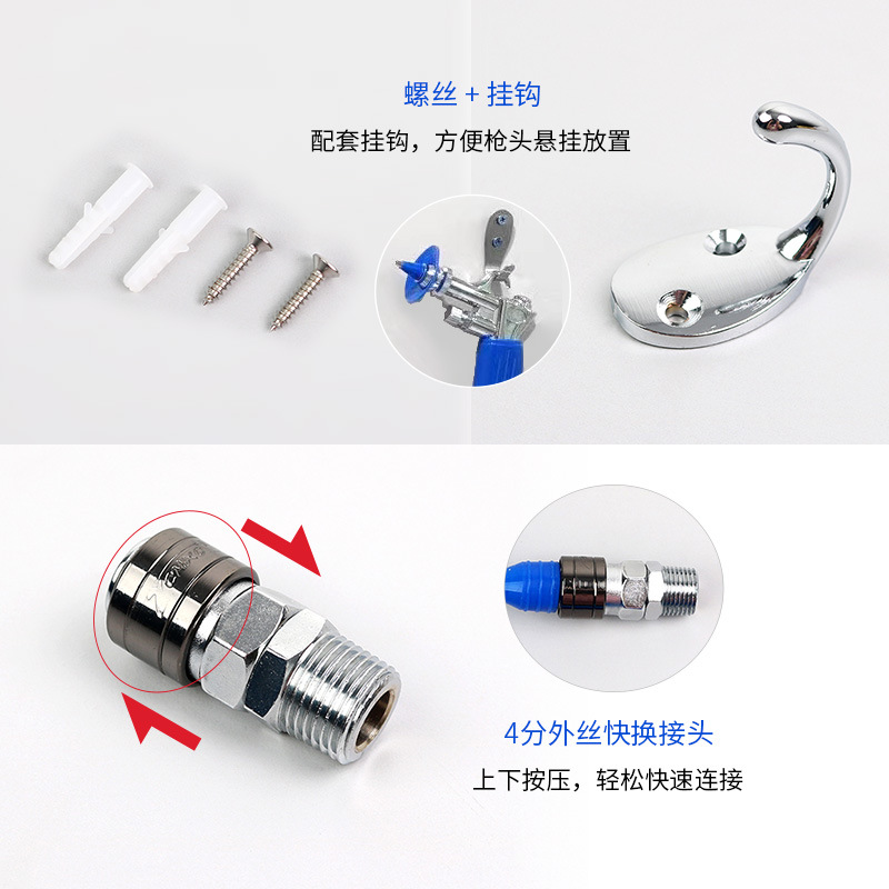 Máquina de limpieza a vapor para accesorios dentales, pistola de agua, pistola de aire, pistola pulverizadora, pistola de agua de alta presión, pistola de limpieza para endoscopios.