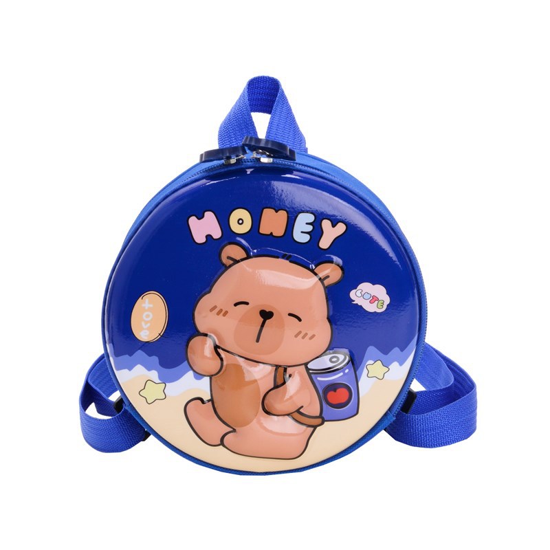 Kindergarten bebé bolsa pequeña de caparazón duro Kapibala mochila para niños y niñas snacks de viaje al aire libre mochila pequeña marea