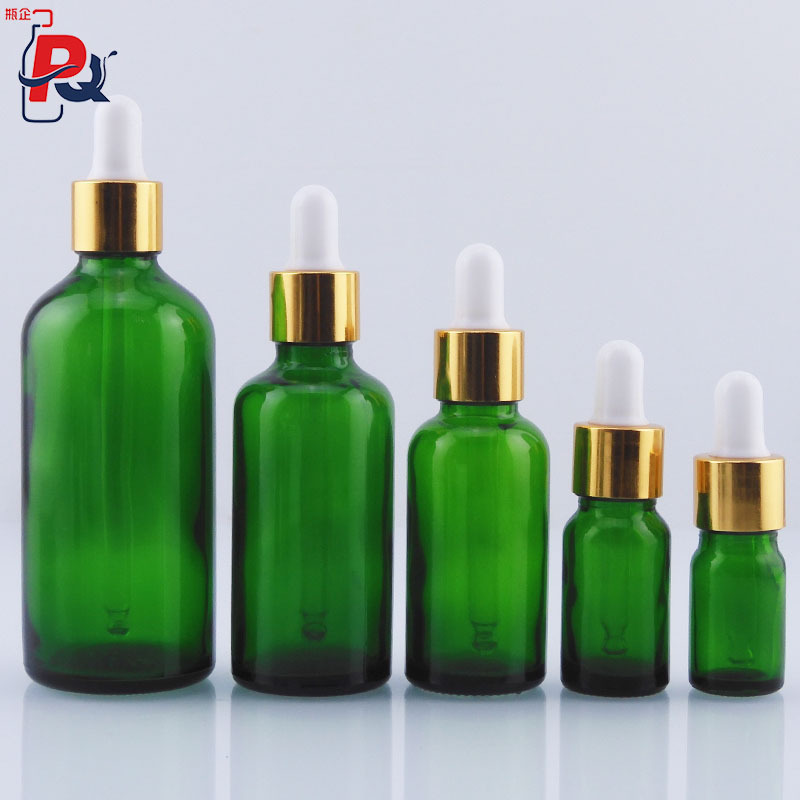 厂家现货20ml绿色精油瓶化妆品小样原液分装玻璃滴管小样精油瓶|undefined