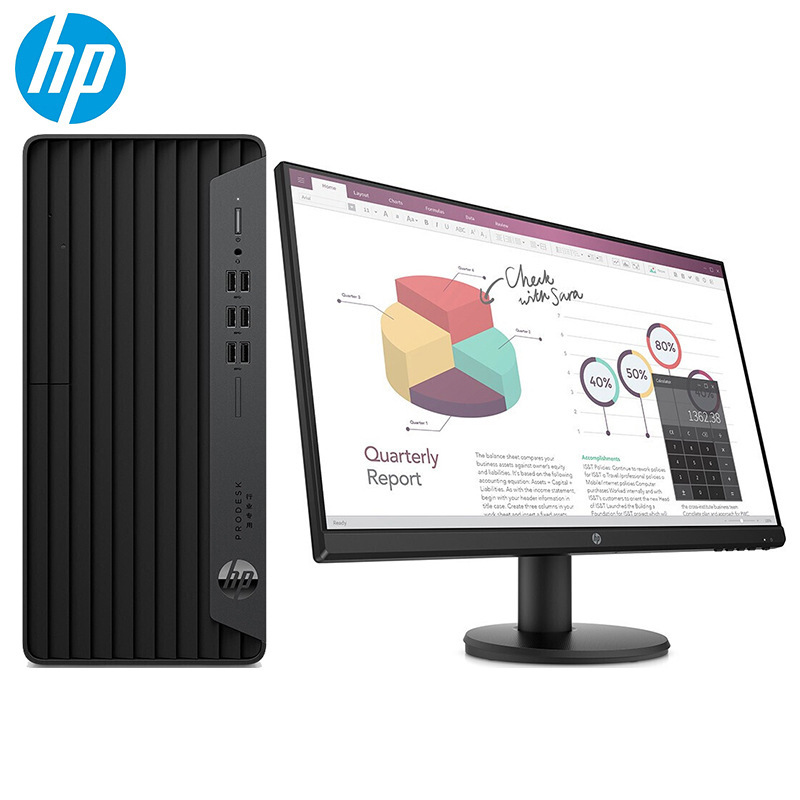 Applicable to HP ProDesk480G8 G9MT core commercial computer complete machine optional monitor desktop