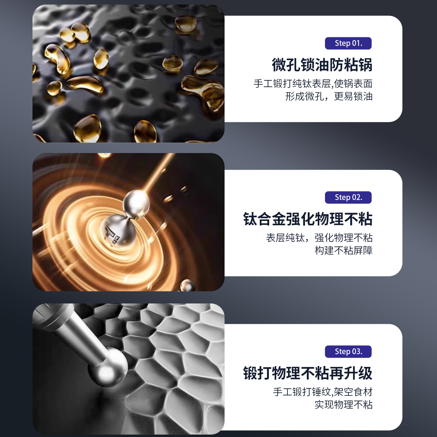 Alemania tiene titanio de titanio sin recubrimiento para el hogar, aleación de titanio de titanio de titanio de titanio, horno electromagnético de gas universal antiadherente cocinar una olla integral