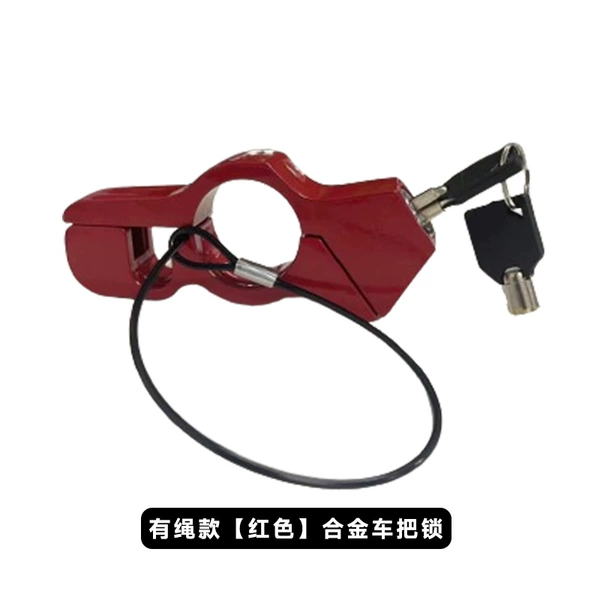 Small red steering wheel with rope