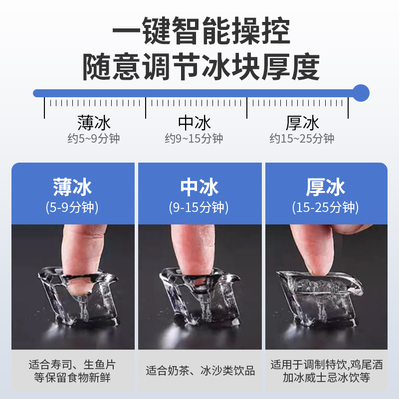 Máquina de hielo comercial a gran escala dividida mutuamente beneficiosa 250 / 400 kg de hielo por día para tiendas de té de leche, restaurantes, hoteles