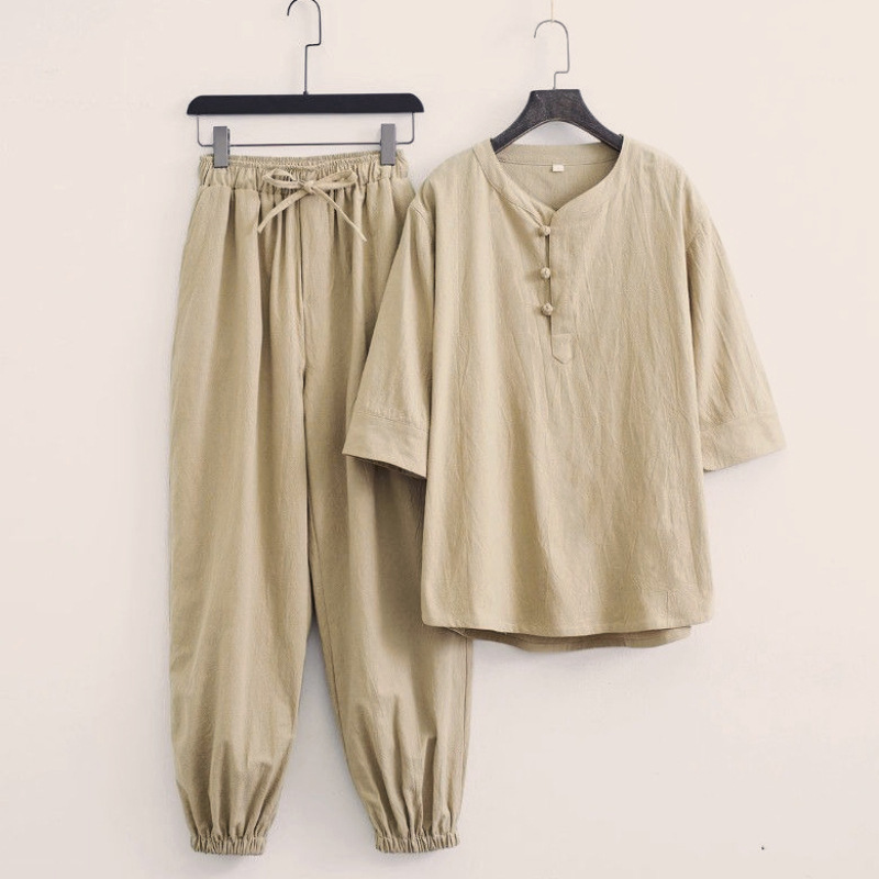 Chinese Style Zen Clothing, Tea Attire, Layman's Clothing Set, Traditional Chinese Tang Suit, Ancient Costume, Men's Hanfu, Buddhist Style, Ancient Style Kimono, Men's Clothing Chinese Style Zen Clothing, Tea Attire, Layman's Clothing Set, Traditional Chinese Tang Suit, Ancient Costume, Men's Hanfu, Buddhist Style, Ancient Style Kimono, Men's Clothing