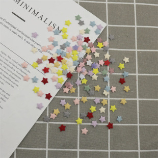 1cm fabric small star jewelry accessories embossed hair accessories headdress accessories clothing doll diy material five-pointed star