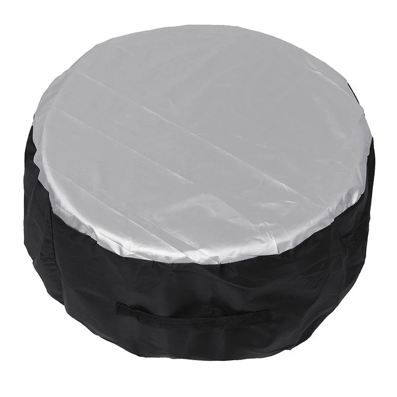 Cross-Border 210D Oxford Cloth Car Spare Tire Cover Spare Tire Cover Tire Protective Cover Tire Cover Waterproof Storage Bag