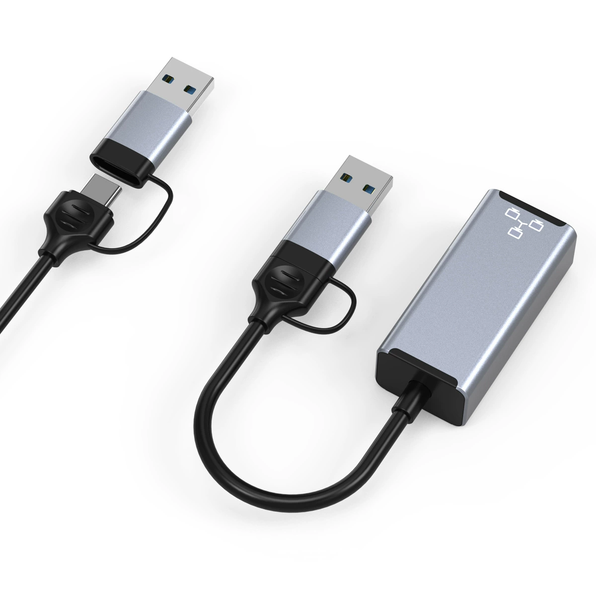Кроссбордный новый продукт USB гигабитная сетевая карта Type-C Type Network Line Transplant USB-C на RJ45 приводная карта