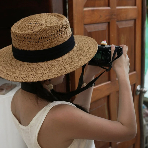 Retro summer sun hat
