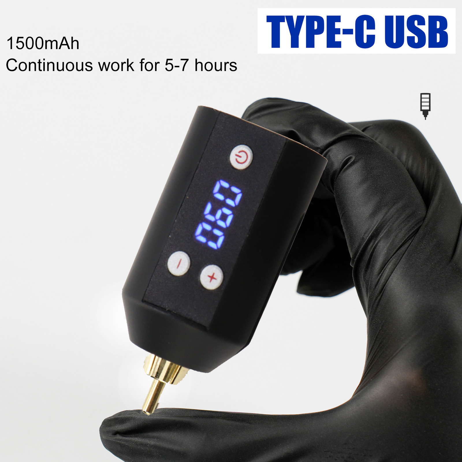 Wireless USB tattoo power supply, mini power supply, mobile auxiliary RCA regulated power supply for tattoo machines
