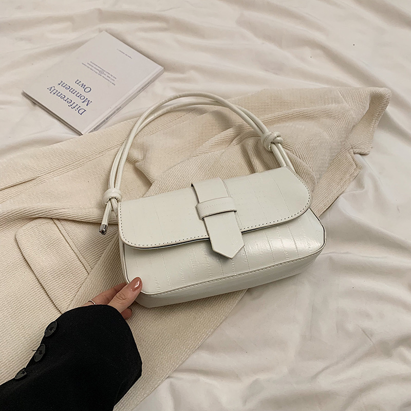 Luxury ligero francés nicho anguila estampado brazalete simple retro estilo exterior versátil bolso de hombro bolso de viaje diario