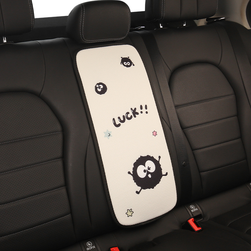 Car Rear Center Armrest Box Pad, Universal Cartoon Hello Kitty Backrest Pad, Polyester, Easy to Clean, Multiple Colors Available