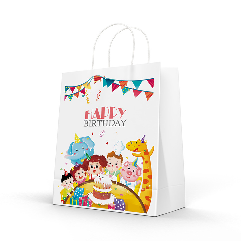 Spot bolsa de papel de regalo de vacaciones de verano bolsa de papel portátil de regalo de estudiante bolsa de regalo de temporada de graduación bolsa de papel kraft al por mayor