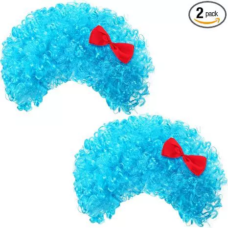 Children's and adult black afro wig, funny cosplay wig, retro disco curly wig prop