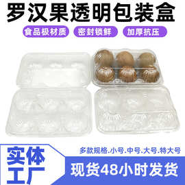 厂家直销罗汉果托盘透明塑料包装盒6枚密封PET吸塑礼盒加厚防压