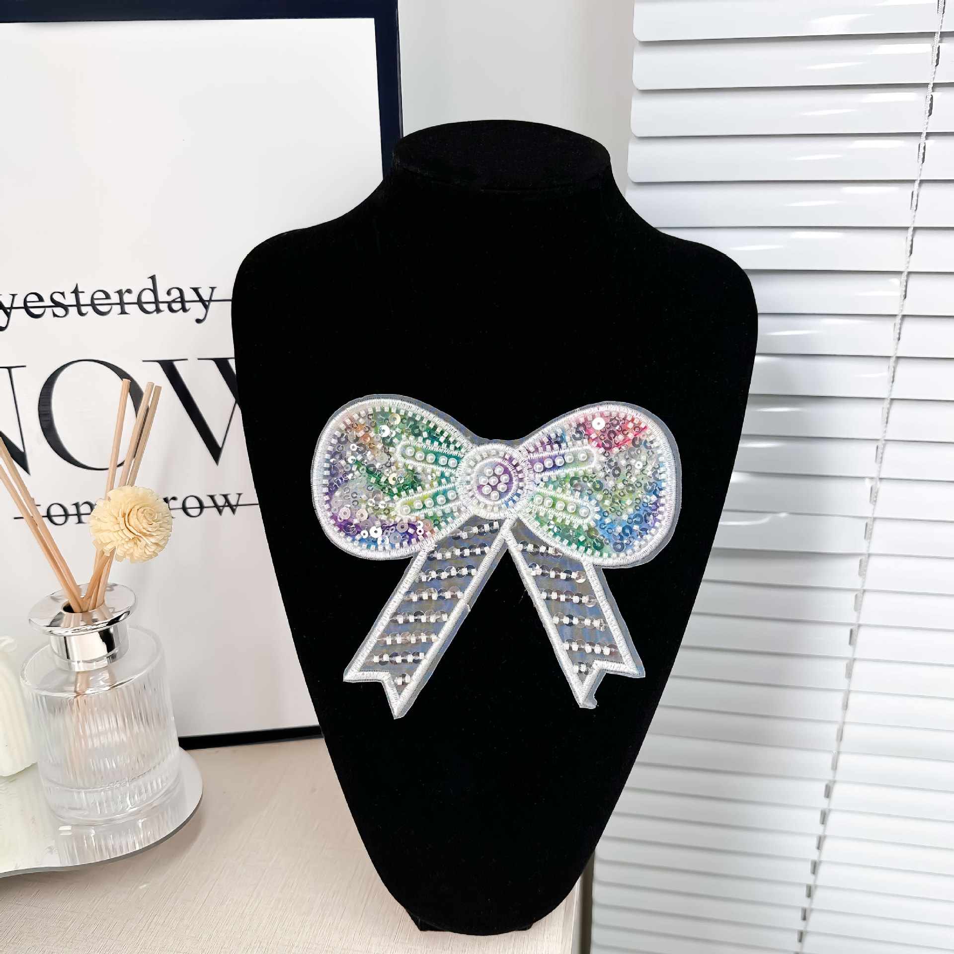 Nuevo color fantasma ogan tridimensional sequela arco dibujos animados ropa infantil zapatos sombreros maleta tela calcomanías