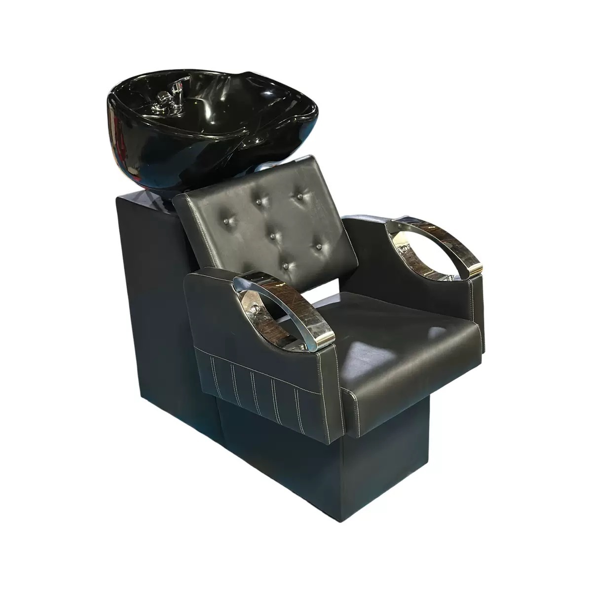 Exportación a salones de belleza europeos y americanos Silla de descarga rápida para sentarse Champú para sentarse Silla de champú Silla de estilo europeo conveniente