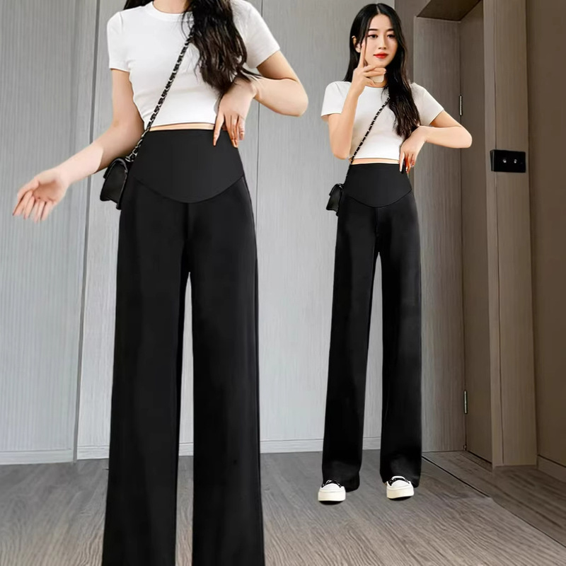 Maternity Pants, Suit Pants with Belly Support, Summer Outerwear, Loose Straight-Leg Slimming Casual Leggings, Cropped Pants, Long Pants Maternity Pants, Suit Pants with Belly Support, Summer Outerwear, Loose Straight-Leg Slimming Casual Leggings, Cropped Pants, Long Pants
