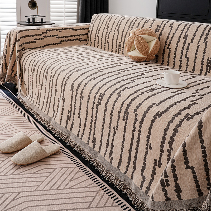 Doppelseitige Chenille Sofadecke Für Alle Jahreszeiten Komplett_voghion.com