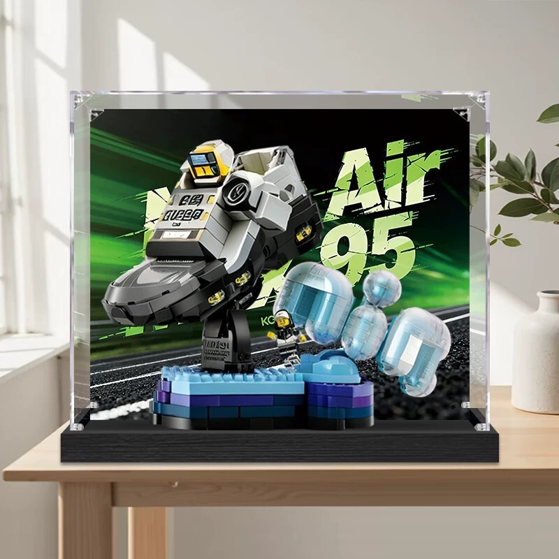 Nike Air Max95 Acrylic Display Box Suitable for Lego 43025 Dust-Proof Box and Figure Storage Box