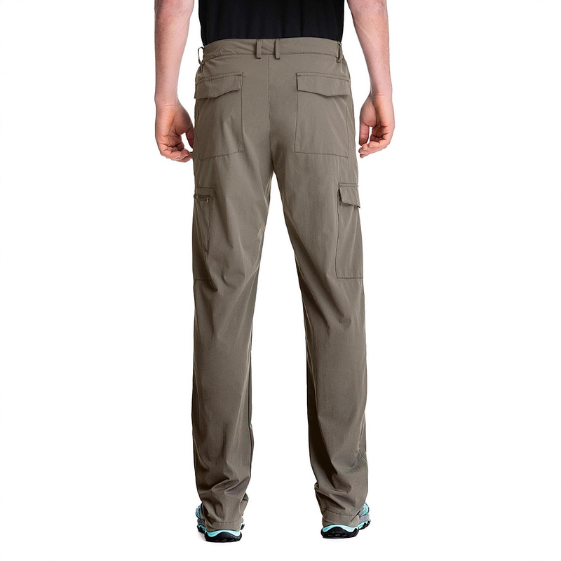 Men's Travel Pants Lightweight Elastic Band Zipper Pocket Small Ankle Formal Golf Work Business Casual Pants