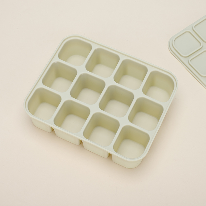 12칸 이유식 상자 - 과일 녹색