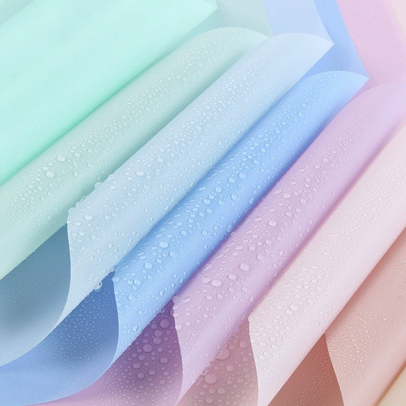 Букет Упаковочная бумага сплошной цвет туман бумага водонепроницаемая сетка красная цветочная упаковка материал