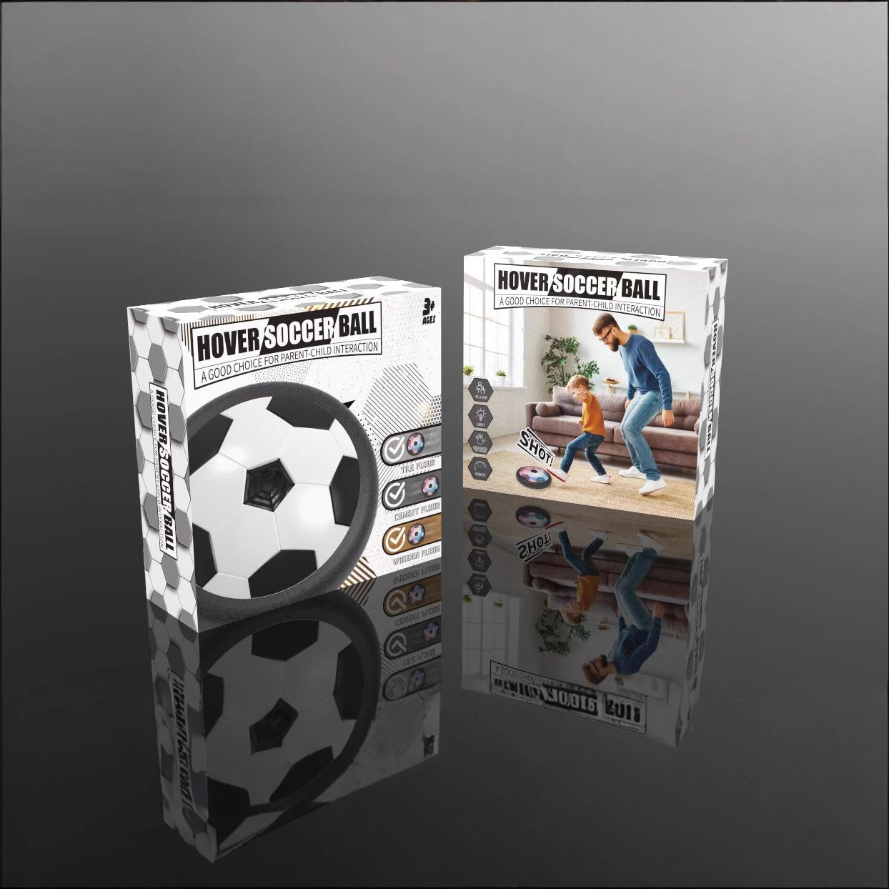 Juguetes infantiles de fútbol flotante transfronterizos de tenis de mesa con luces y música interactiva eléctrica para padres e hijos juguetes deportivos de ocio