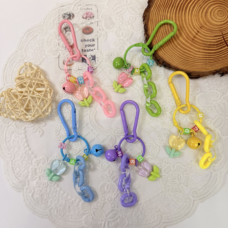 Creative Resin Tulip Keychain Pendant Ins Style Small Fresh Jewelry Bag Pendant Car Pendant Decoration Creative Resin Tulip Keychain Pendant Ins Style Small Fresh Jewelry Bag Pendant Car Pendant Decoration