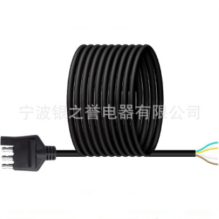 9FT 4-core trailer cord harness with plug cord 4-pin trailer harness Jack 4-side trailer cord extension connector