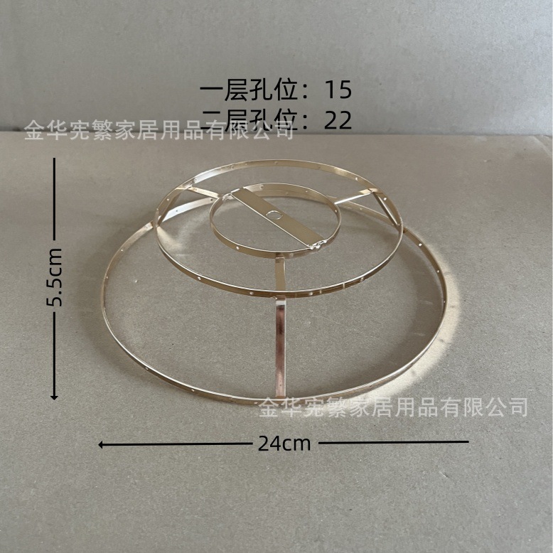 Accesorios caseros transfronterizos Xianfan recomienda Diy hierro marco de hierro metal perforado fabrica de hardware en stock