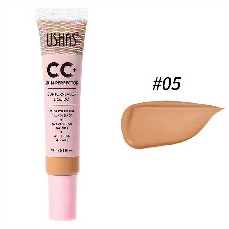 USHAS Cross-border 6 colores corrector hidratante e ilumina el tono de la piel de larga duración sin maquillaje base líquida impermeable corrector aislado