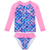 Children's swimwear for swimming, long sleeve, 3D, sun protection, European style