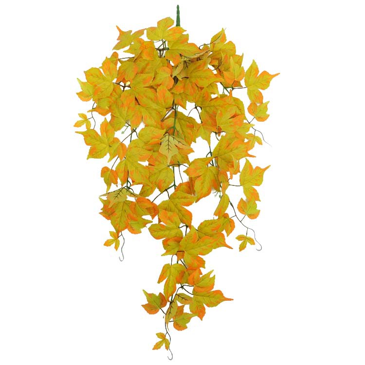 Planta artificial colgante de pared hogar planta verde decoración de la pared de plástico ratán colgante de pared cesta flor fondo pared verde hoja colgante