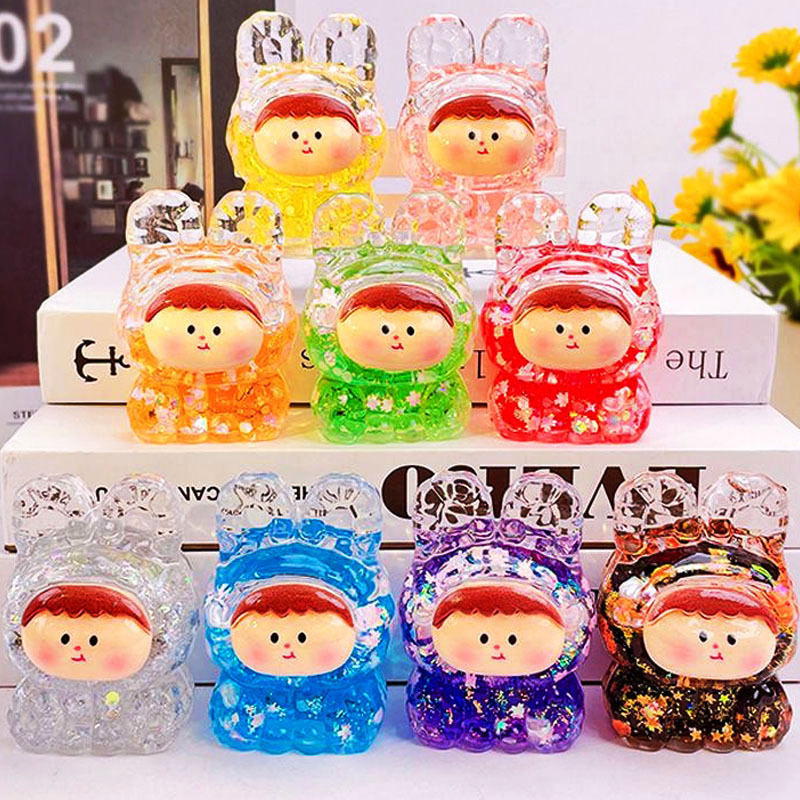 Large Lilith Oil-Infused Liquid Sand Ornament Tiktok Trending Blind Box Bag Luminous Flash Giant Plush Toy Small Gift