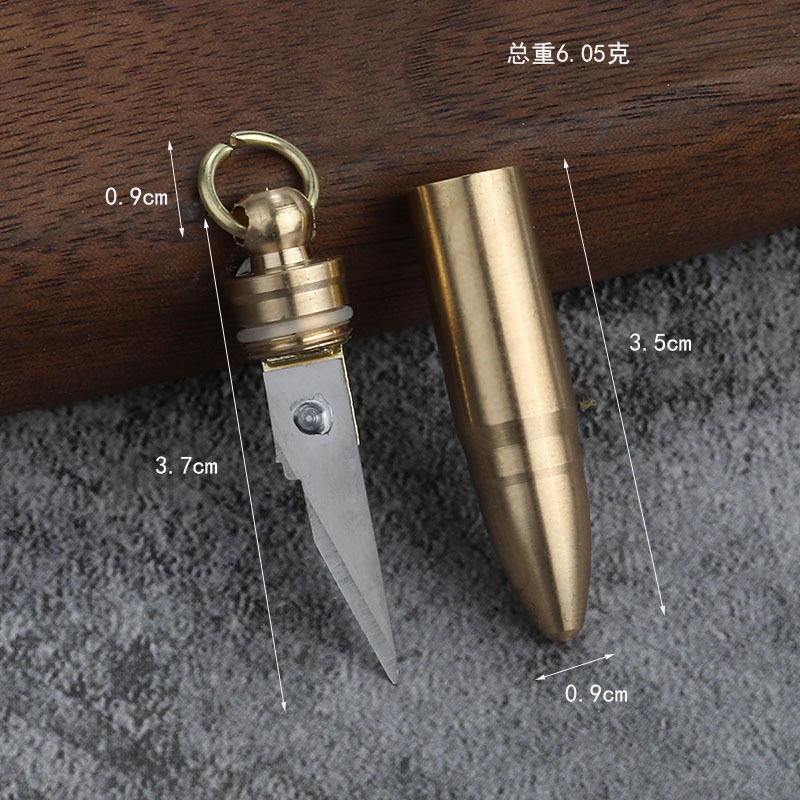 真鍮キーホルダー弾丸エクスプレスナイフペンダント分解エクスプレスナイフひょうたんペンダントジュエリー金属工芸品|undefined