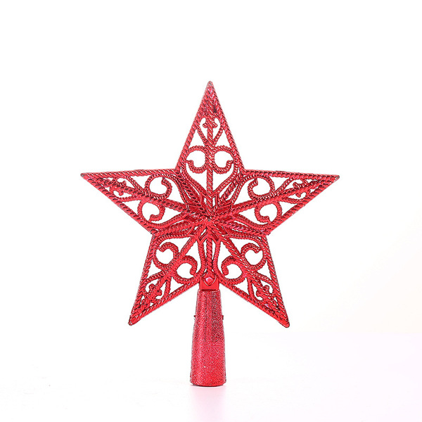 Cross-border Christmas decoration wrought iron hollow five-pointed…