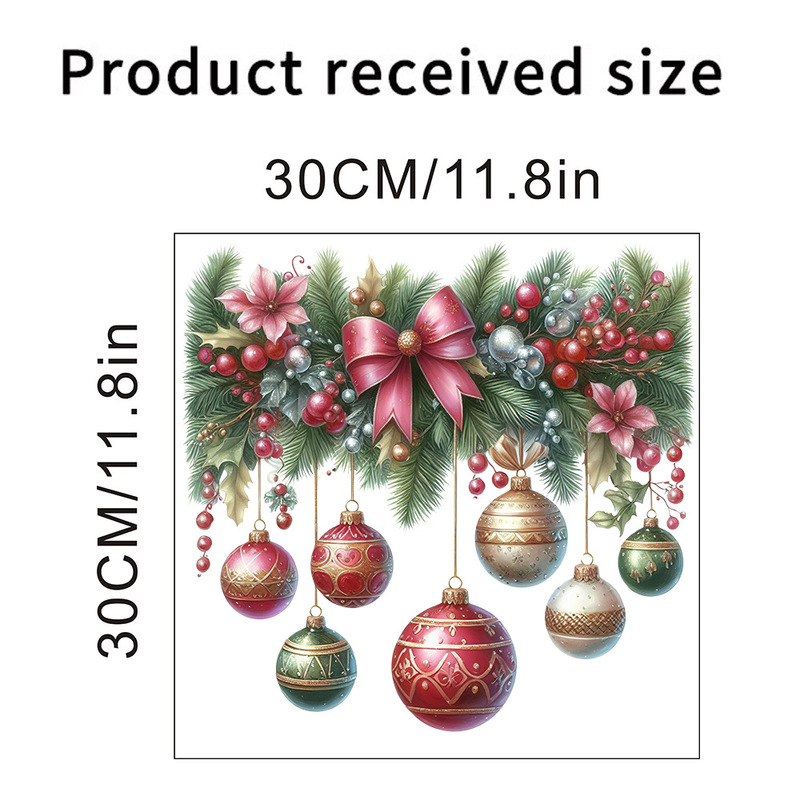 昆尚品の新型クリスマスボールの蝶結びのドアは自分で壁を貼り付けて客間の寝室の廊下の装飾画のSD-49を貼ります。|undefined