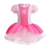 W1552#Rose red-dance skirt