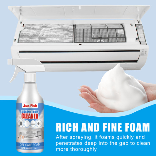 Jue-Fish空调清洁剂 家用空调挂机免拆免洗去味除垢泡沫空调清洗
