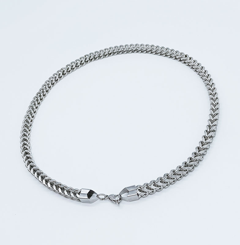Stainless Steel Chain Necklace Thick Fish Scale Link Jewellery_voghion.com