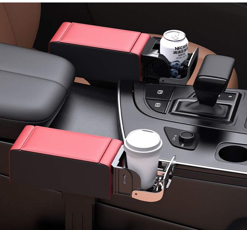 Car Modified Central Armrest Box Pad Elbow Support Storage Cup Holder