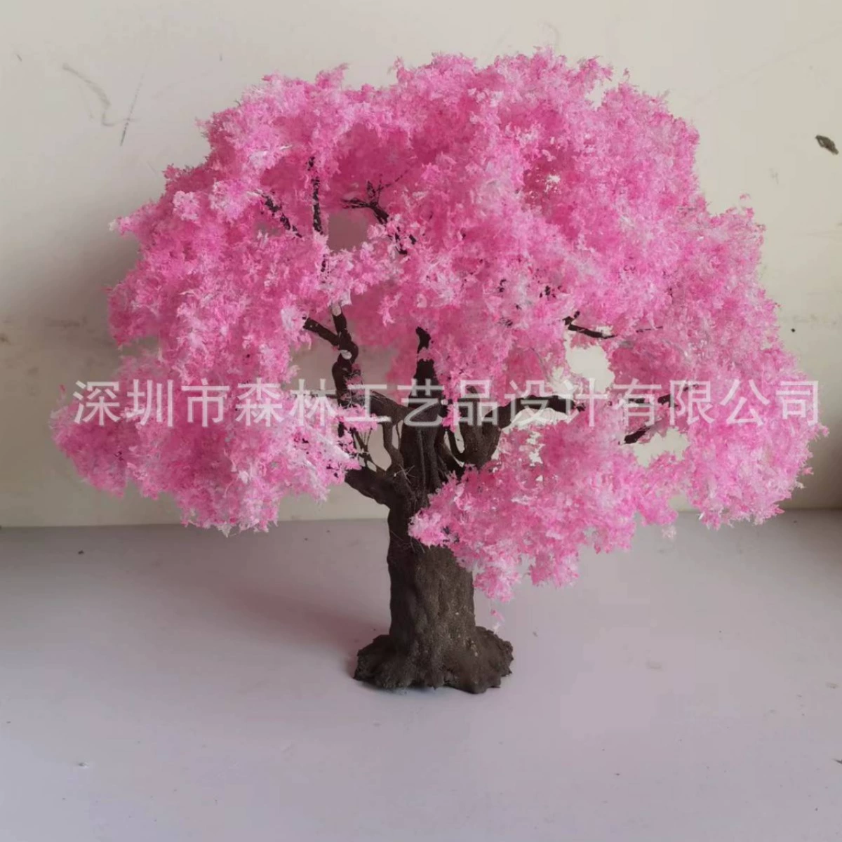 Розовый большой DIY ручная имитационная модель украшение дерева сцена строительные украшения песочный стол розовый пейзаж дерево