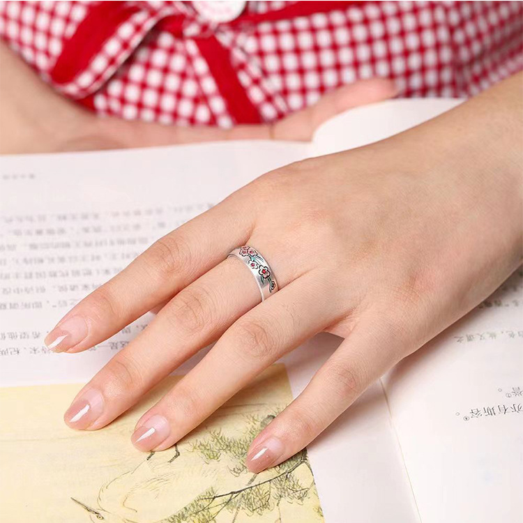 Pure Silver Plum Ring - Image 2