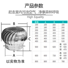 不锈钢风球无动力风帽型厂房猪舍养殖场换气扇屋顶通风器批发